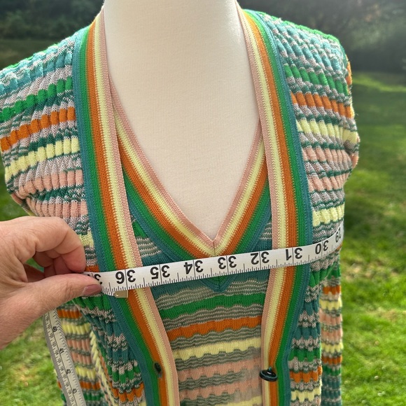 M Missoni  Twin Set, Cardigan, Sweater, Top Size 42, Green, Orange, Yellow - Picture 9 of 15